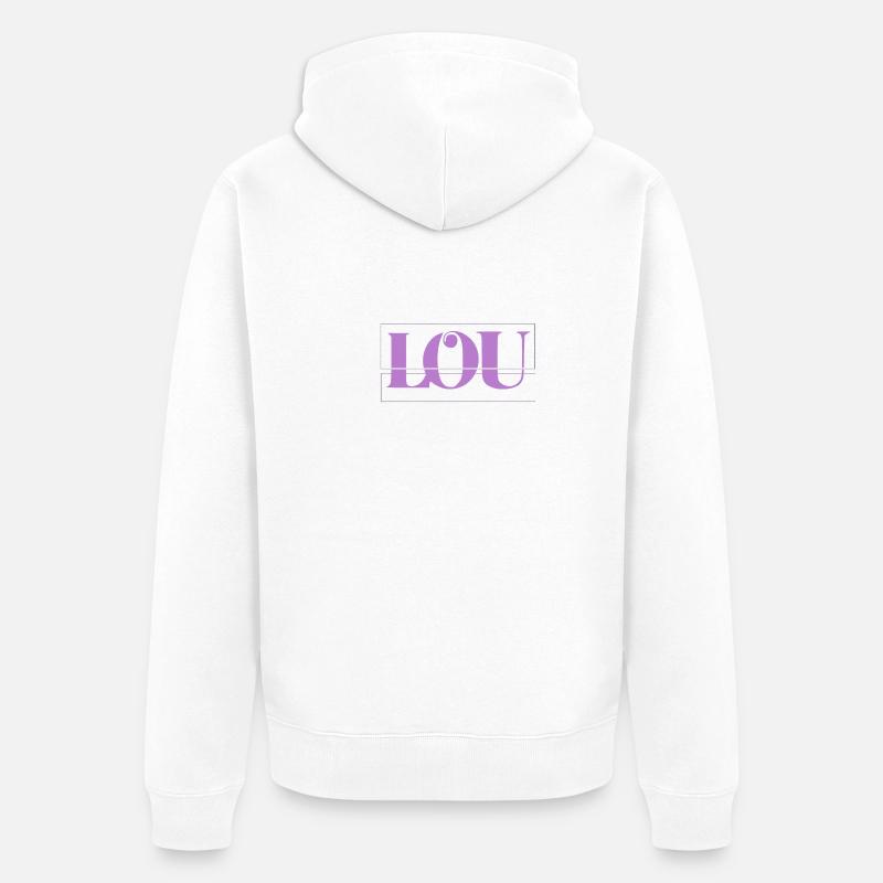 Lou - Veste à capuche bio Premium Unisexe - blanc