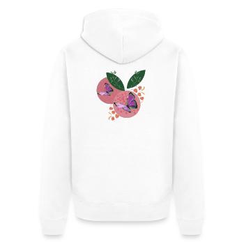 BUTTERFLY DREAMS - Veste à capuche bio Premium Unisexe - blanc - Dos - Thijin (182cm)