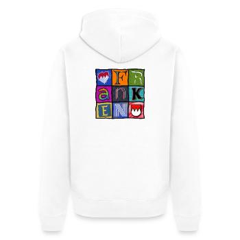Franconie - Pop Art - Cool - Veste à capuche bio Premium Unisexe - blanc - Dos - Thijin (182cm)