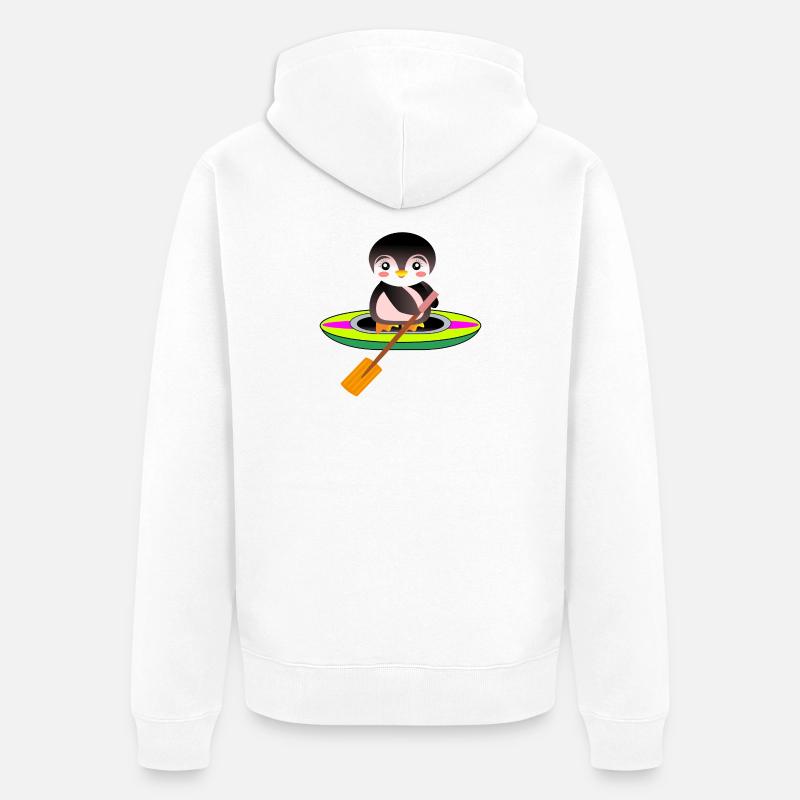 SUP - DEBOUT-UP PADDLE - Veste à capuche bio Premium Unisexe - blanc