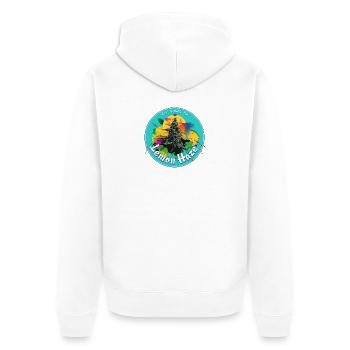 Weed Marijuana Cannabis Bud Lemon Haze - Unisex Premium Organic Zip Hoodie - white - Back - Thijin (182cm)