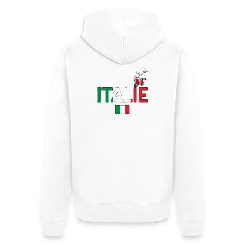 Italie - Veste à capuche bio Premium Unisexe - blanc - Dos - Thijin (182cm)