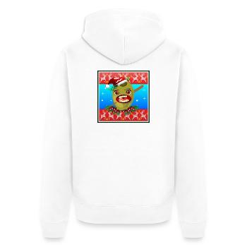 FLÉCHETTES DE NOËL - FLÉCHETTES - Veste à capuche bio Premium Unisexe - blanc - Dos - Thijin (182cm)