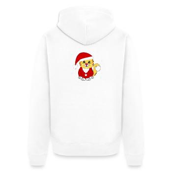 Gueule de bois de Noël - Veste à capuche bio Premium Unisexe - blanc - Dos - Thijin (182cm)
