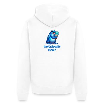Poison dart frog - Unisex Premium Organic Zip Hoodie - white - Back - Thijin (182cm)