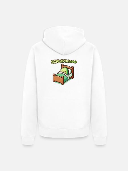 SCHLAVOCADO - Schlafbekleidung - Unisex Premium Bio Zip Hoodie - Weiß