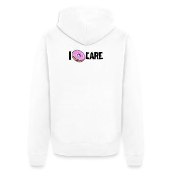 Quoi qu’il en soit, le beignet de déclaration drôle n’a pas d’importance pour moi - Veste à capuche bio Premium Unisexe - blanc - Dos - Thijin (182cm)