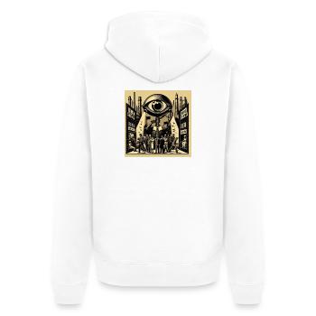 Frère aîné - Veste à capuche bio Premium Unisexe - blanc - Dos - Thijin (182cm)