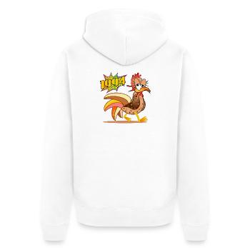 32 years old | 32nd Birthday Chickens 1994 - Unisex Premium Organic Zip Hoodie - white - Back - Thijin (182cm)