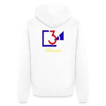 Gironde - Veste à capuche bio Premium Unisexe - blanc - Dos - Thijin (182cm)