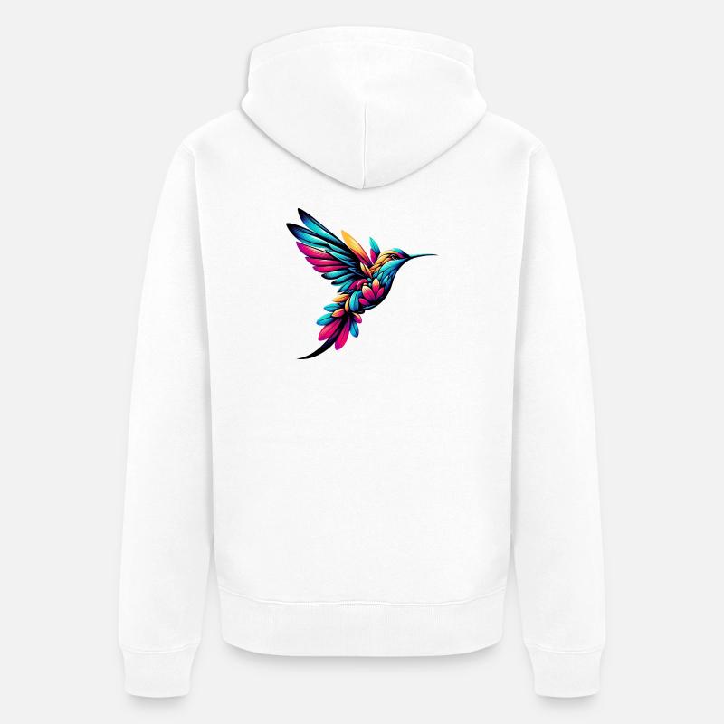 Colibri - Veste à capuche bio Premium Unisexe - blanc