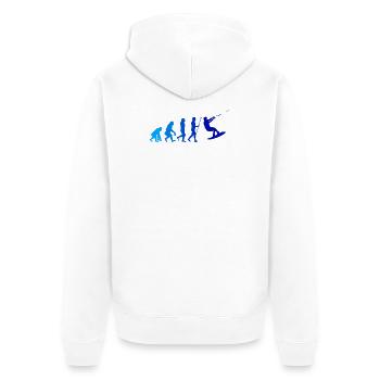 Wakeboard, Evolution, Water Skiing, Water Sports, Surfing - Unisex Premium Organic Zip Hoodie - white - Back - Thijin (182cm)