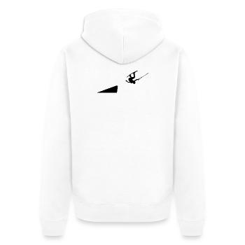 Stunt Surfing Vague Surf Lit Wakeboard Surf - Veste à capuche bio Premium Unisexe - blanc - Dos - Thijin (182cm)
