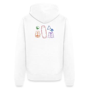 Surfing, wakeboard, surfboard, water skiing, water sports - Unisex Premium Organic Zip Hoodie - white - Back - Thijin (182cm)