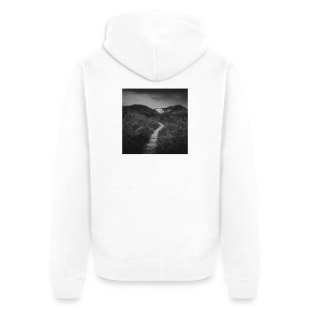 Path Path Dunes Søndervig Denmark North Sea Poster - Unisex Premium Organic Zip Hoodie - white - Back - Thijin (182cm)