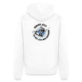 Wakeboard Statement Wassersport Stunt Wasserski - Unisex Premium Bio Zip Hoodie - Weiß - Hinten - Thijin (182cm)