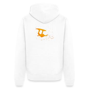Stunt Wakeboard Surf Sports nautiques Wakesurf - Veste à capuche bio Premium Unisexe - blanc - Dos - Thijin (182cm)