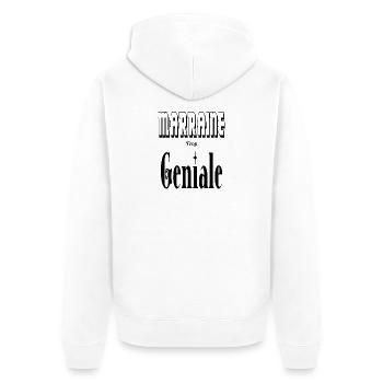 Marraine Trop Géniale - Veste à capuche bio Premium Unisexe - blanc - Dos - Thijin (182cm)