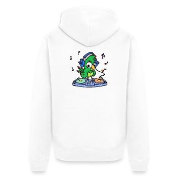 Tierliebhaber Papagei Haustier Vogel Zoo Tier - Unisex Premium Bio Zip Hoodie - Weiß - Hinten - Thijin (182cm)
