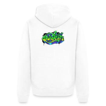 Graffiti Art Street Art Drawing Illustration - Unisex Premium Organic Zip Hoodie - white - Back - Thijin (182cm)