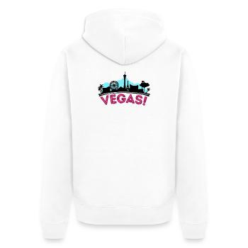 Dicton du poker Casino Gambling Vegas - Veste à capuche bio Premium Unisexe - blanc - Dos - Thijin (182cm)