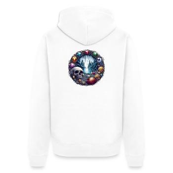 L’île au trésor - Veste à capuche bio Premium Unisexe - blanc - Dos - Thijin (182cm)
