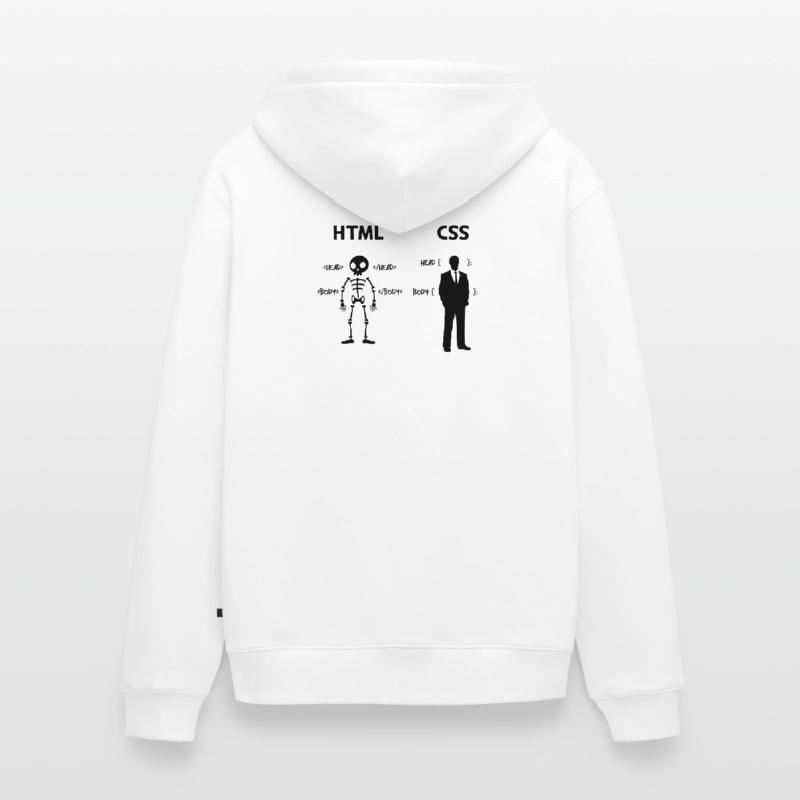 Developer Programmierer Coden Css Skripting Code Unisex Premium Bio Zip Hoodie
