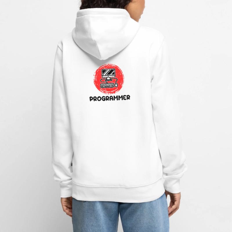 Développeur informatique Programmeur Code Scripting Veste à capuche bio Premium Unisexe
