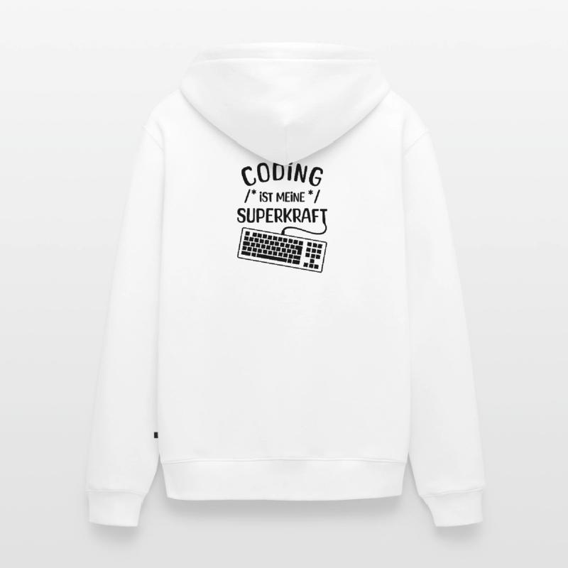 Computer Code Statement Developer Computerfreak Unisex Premium Bio Zip Hoodie