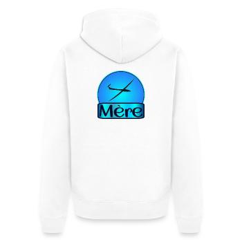 Mère Pilote - Veste à capuche bio Premium Unisexe - blanc - Dos - Thijin (182cm)