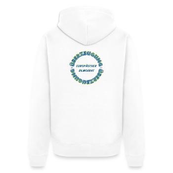 Texte circulaire des démocrates européens par conviction - Veste à capuche bio Premium Unisexe - blanc - Dos - Thijin (182cm)