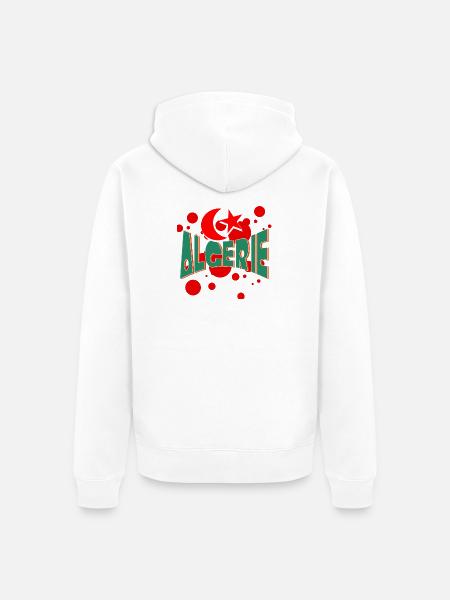 algerie 120 - Veste à capuche bio Premium Unisexe - blanc