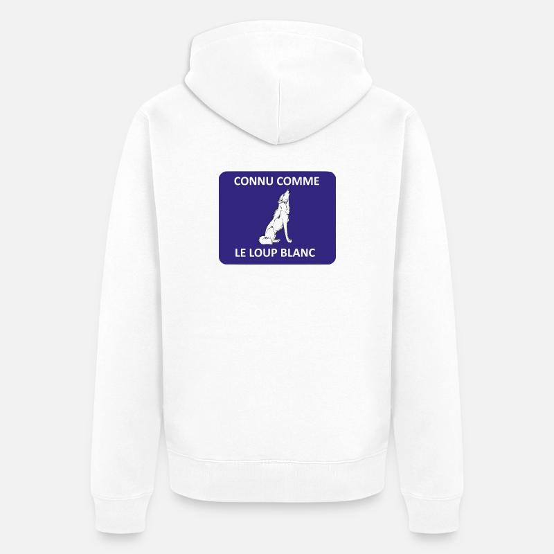 Connu comme le loup blanc - Veste à capuche bio Premium Unisexe - blanc