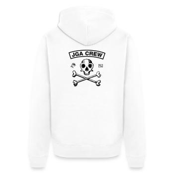 Équipage de la JGA - Skull and Bones - Veste à capuche bio Premium Unisexe - blanc - Dos - Thijin (182cm)