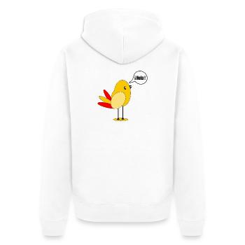 SPAIN COUNTRY FLAG SPANISH BIRD - Unisex Premium Organic Zip Hoodie - white - Back - Thijin (182cm)