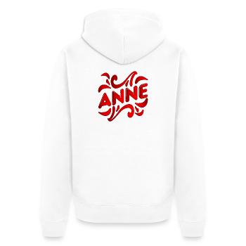 MAMAN TURQUE - TURQUIE ANNE - TURQUIE - Veste à capuche bio Premium Unisexe - blanc - Dos - Thijin (182cm)