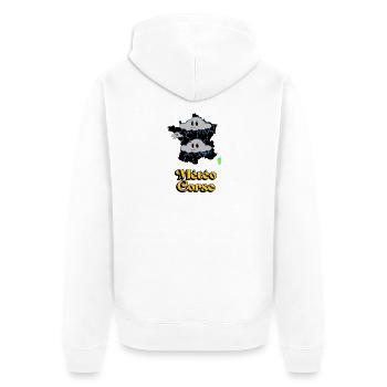 Météo Corse - Veste à capuche bio Premium Unisexe - blanc - Dos - Thijin (182cm)