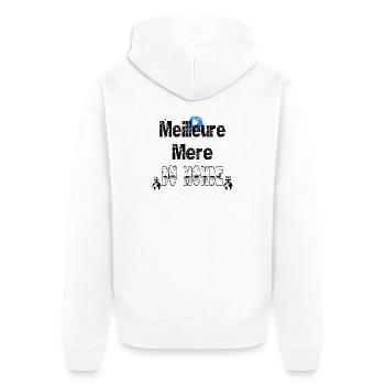 Meilleure Mère du Monde - Veste à capuche bio Premium Unisexe - blanc - Dos - Thijin (182cm)