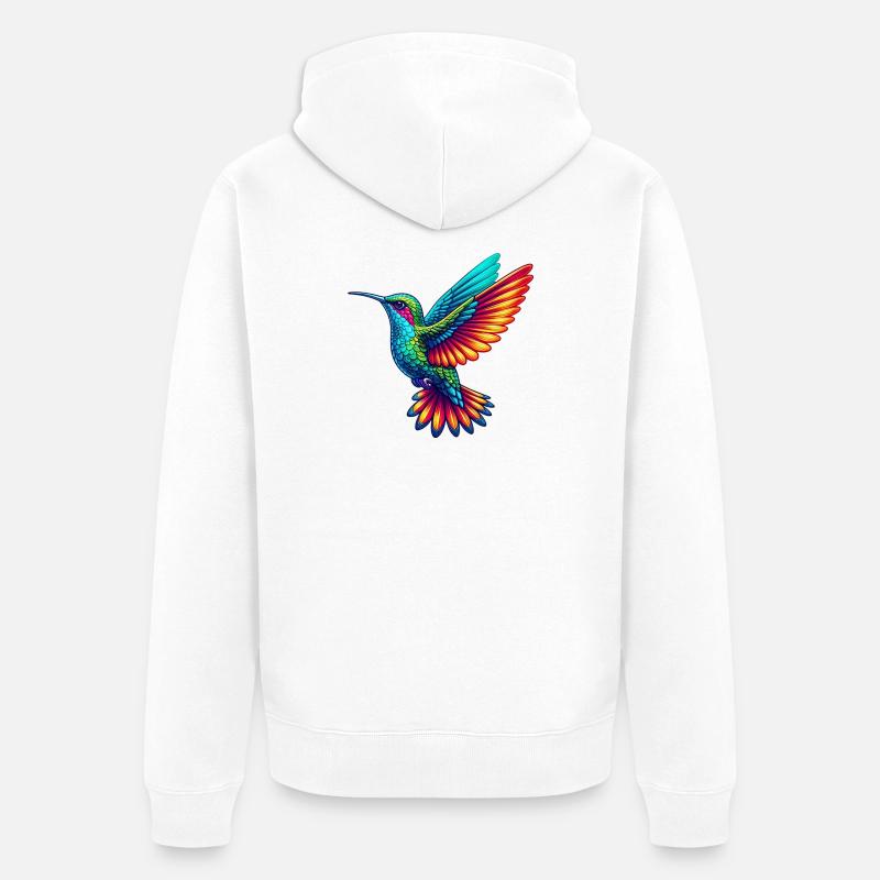 Colibri - Veste à capuche bio Premium Unisexe - blanc