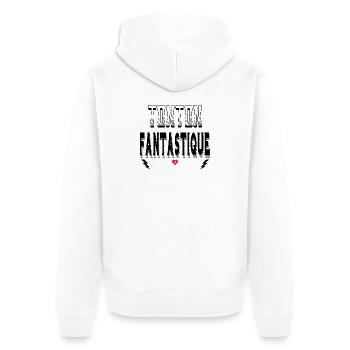 Tonton Fantastique - Veste à capuche bio Premium Unisexe - blanc - Dos - Thijin (182cm)