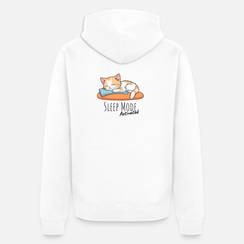 Sleep Mode Activated - Unisex Premium Bio Zip Hoodie - Weiß