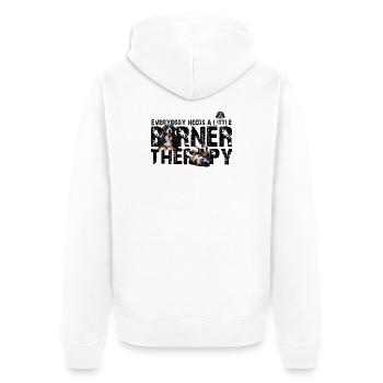 Bouvier bernois - Veste à capuche bio Premium Unisexe - blanc - Dos - Thijin (182cm)