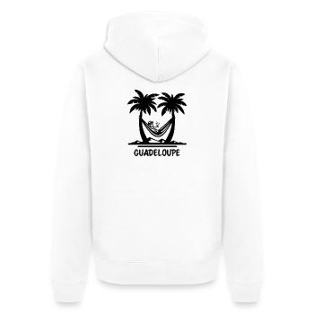 Hammock Guadeloupe - Unisex Premium Organic Zip Hoodie - white - Back - Thijin (182cm)