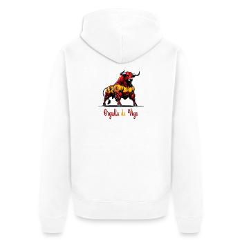 Le design du drapeau de Pride Vigo - Veste à capuche bio Premium Unisexe - blanc - Dos - Thijin (182cm)