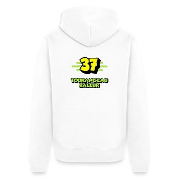 Tourangeau râleur - Veste à capuche bio Premium Unisexe - blanc - Dos - Thijin (182cm)
