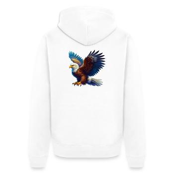 Aigle - Veste à capuche bio Premium Unisexe - blanc - Dos - Thijin (182cm)