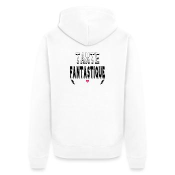 Tante Fantastique - Veste à capuche bio Premium Unisexe - blanc - Dos - Thijin (182cm)