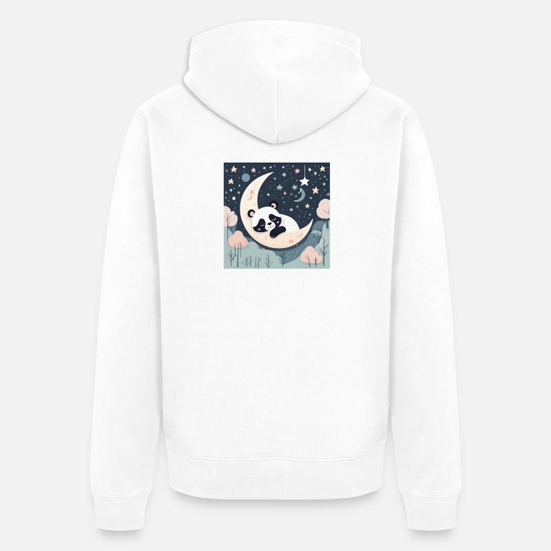 bébé, nourrisson, enfant, poster bébé - Veste à capuche bio Premium Unisexe - blanc
