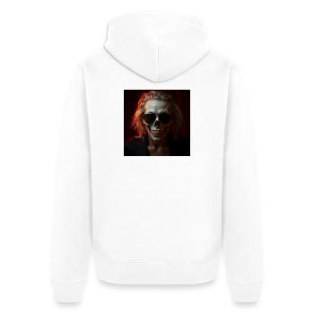 Halloween design - Veste à capuche bio Premium Unisexe - blanc - Dos - Thijin (182cm)