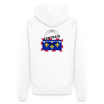 Centrais - Veste à capuche bio Premium Unisexe - blanc - Dos - Thijin (182cm)
